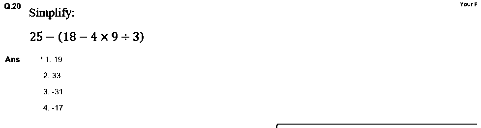Question figure