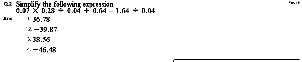 Question figure