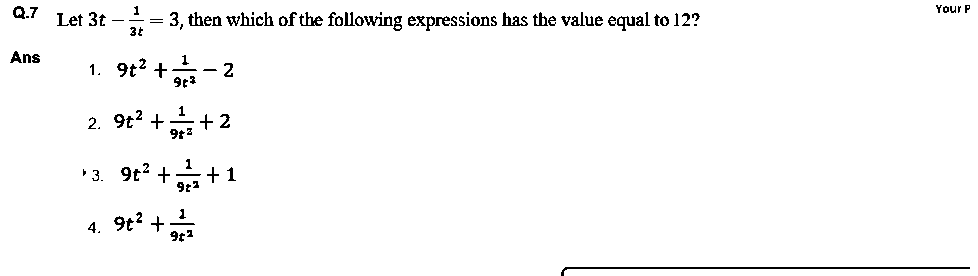 Question figure