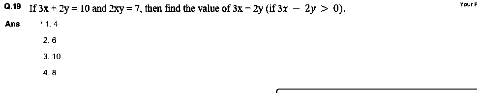 Question figure