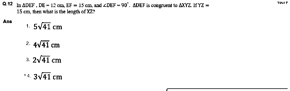 Question figure